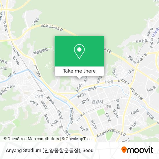 Anyang Stadium (안양종합운동장) map