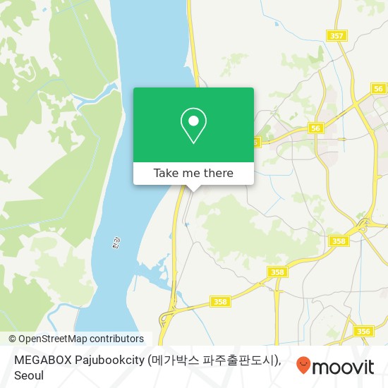 MEGABOX Pajubookcity (메가박스 파주출판도시) map