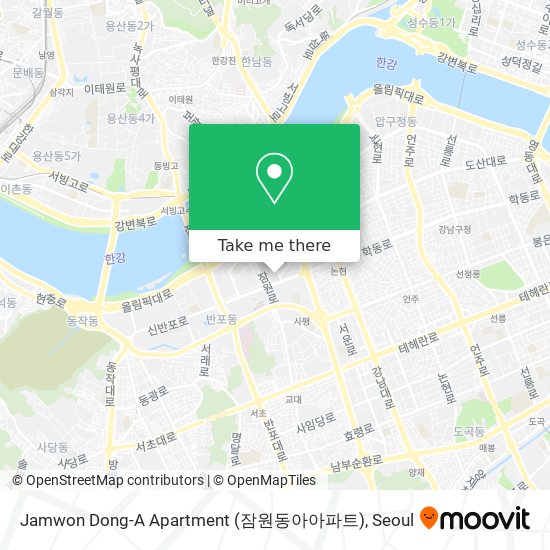 Jamwon Dong-A Apartment (잠원동아아파트) map