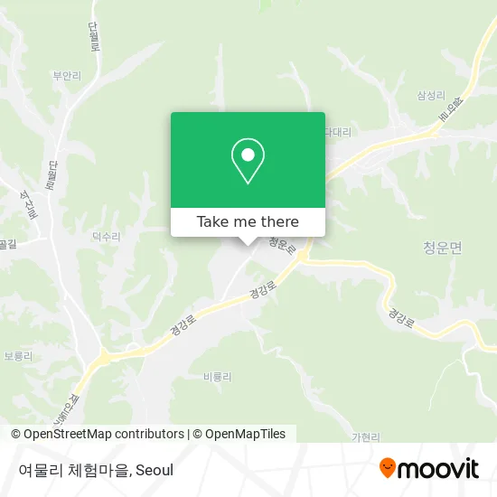 여물리 체험마을 map