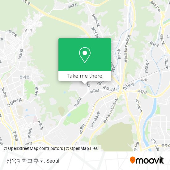 삼육대학교 후문 map
