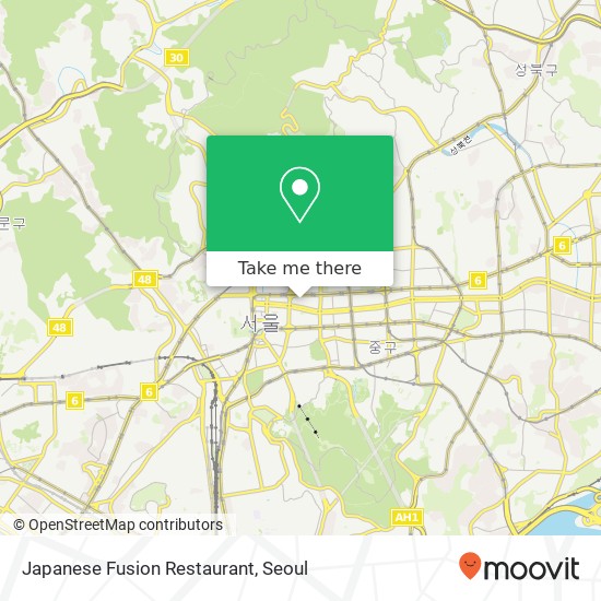 Japanese Fusion Restaurant map