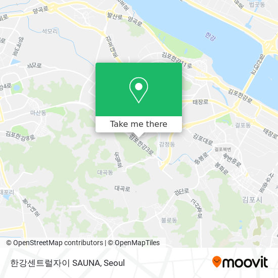 How to get to 한강센트럴자이 SAUNA in 김포시, 경기도 by Bus or Subway | Moovit