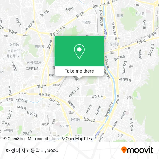 해성여자고등학교 map