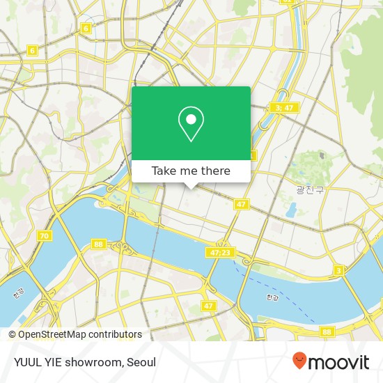 YUUL YIE showroom map