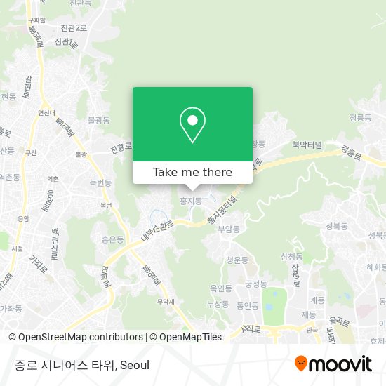 종로 시니어스 타워 map