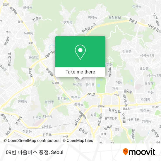 09번 마을버스 종점 map