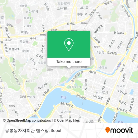 응봉동자치회관 헬스장 map