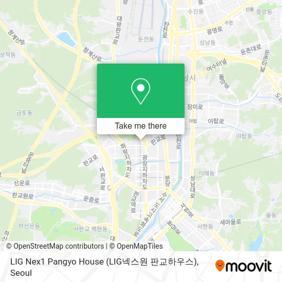 LIG Nex1 Pangyo House (LIG넥스원 판교하우스) map