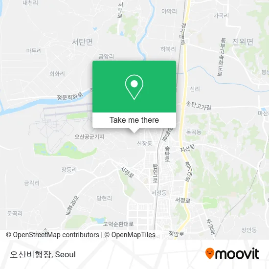 오산비행장 map