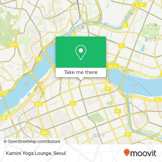 Kamini Yoga Lounge map