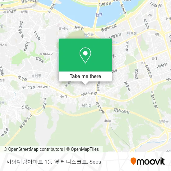 사당대림아파트 1동 옆 테니스코트 map