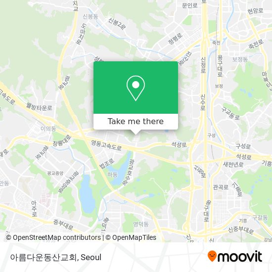 아름다운동산교회 map