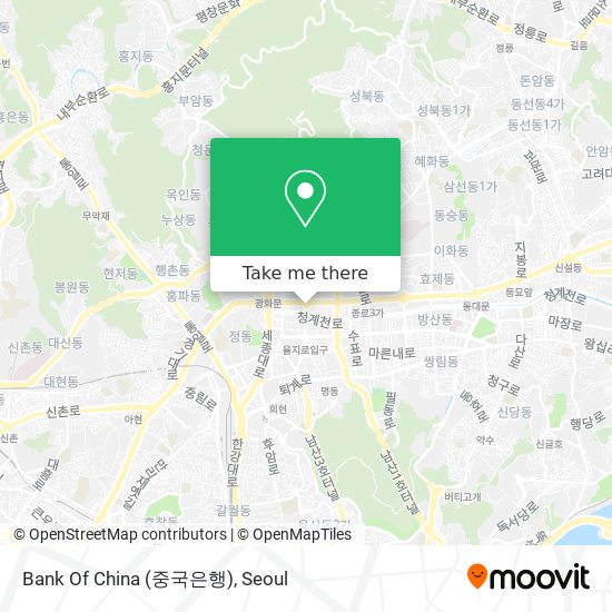 Bank Of China (중국은행) map