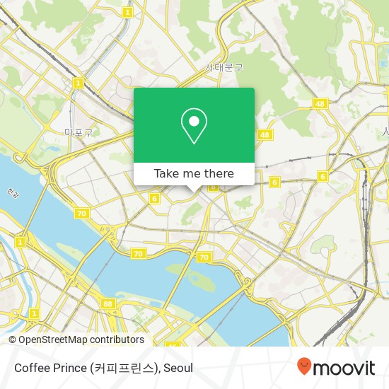 Coffee Prince (커피프린스) map