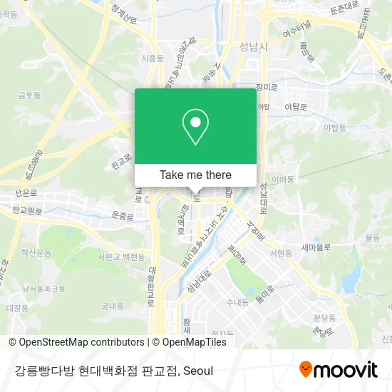 강릉빵다방 현대백화점 판교점 map