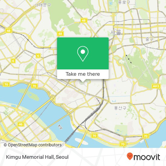 Kimgu Memorial Hall map
