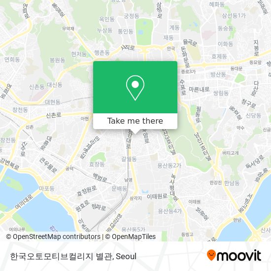 한국오토모티브컬리지 별관 map