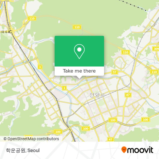 How to get to 학운공원 in 안양시, 경기도 by Bus or Subway | Moovit