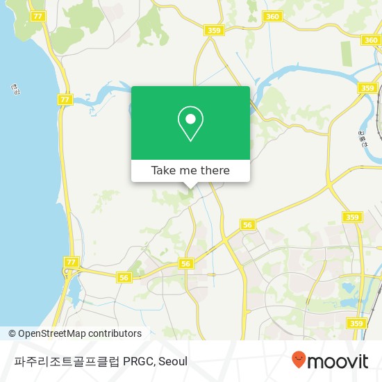 파주리조트골프클럽 PRGC map