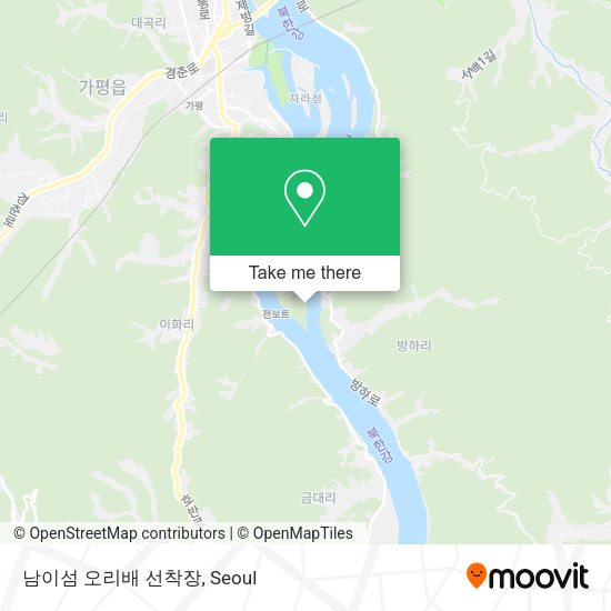 남이섬 오리배 선착장 map