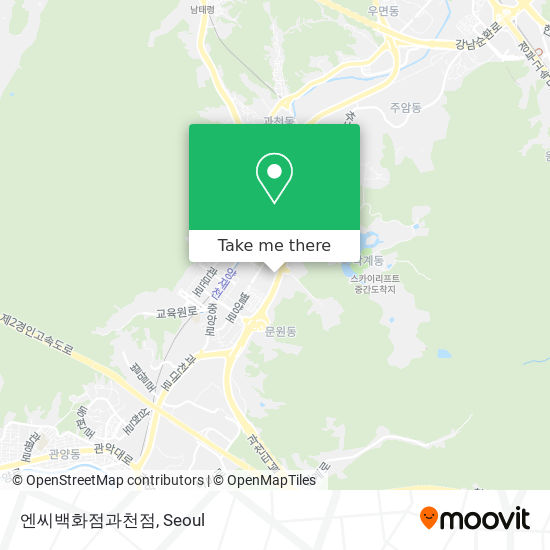 엔씨백화점과천점 map