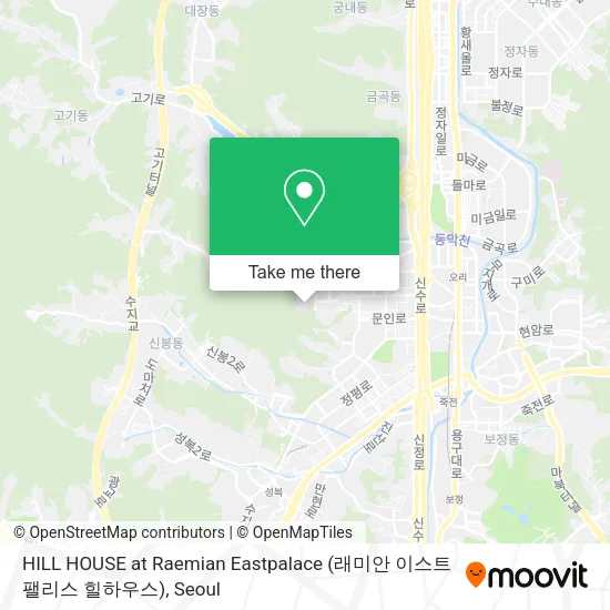 HILL HOUSE at Raemian Eastpalace (래미안 이스트팰리스 힐하우스) map