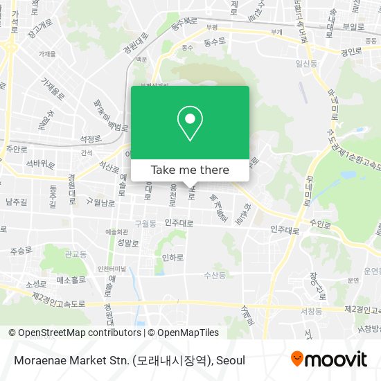 Moraenae Market Stn. (모래내시장역) map