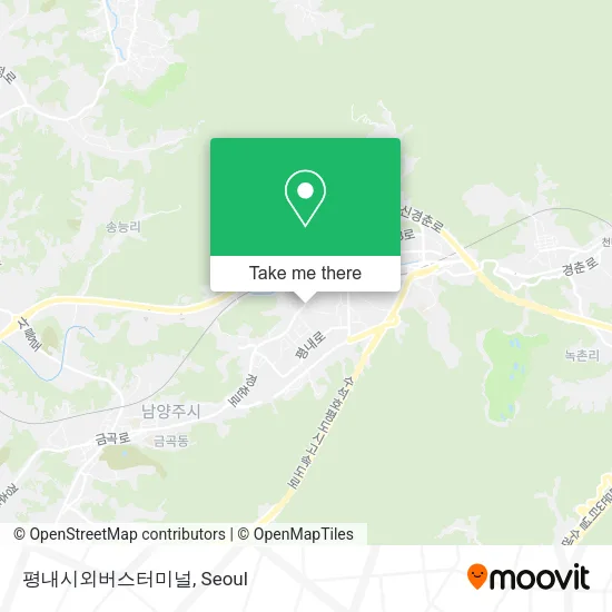 평내시외버스터미널 map