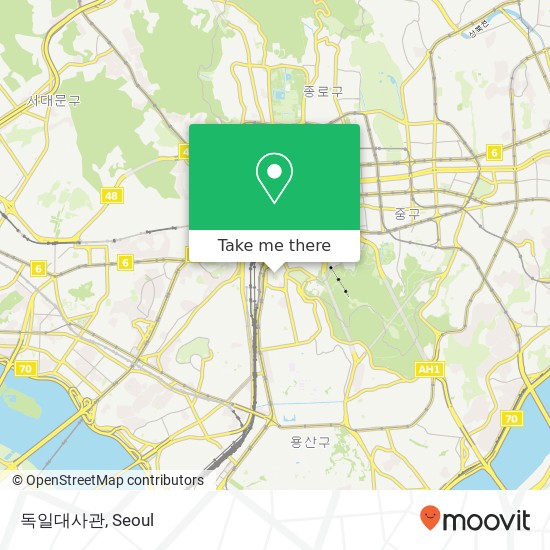 독일대사관 map