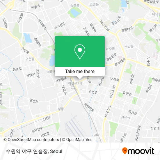 수원역 야구 연습장 map