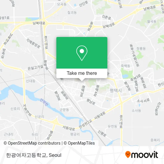 한광여자고등학교 map