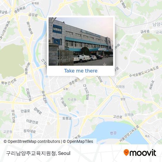 구리남양주교육지원청 map