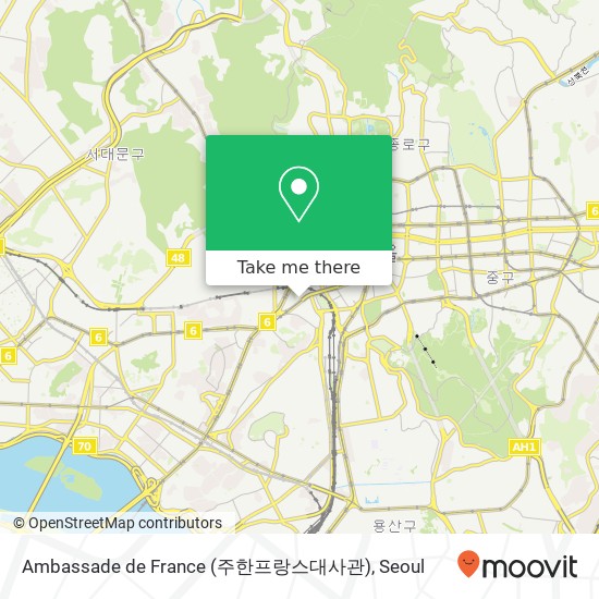 Ambassade de France (주한프랑스대사관) map