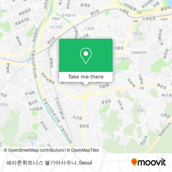 쉐라톤휘트니스 불가마사우나 map