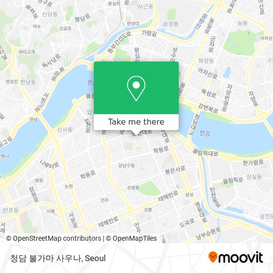 청담 불가마 사우나 map