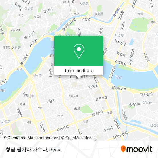 청담 불가마 사우나 map