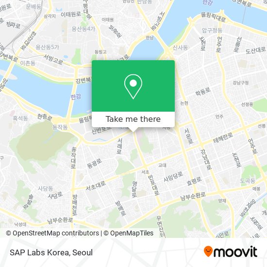 SAP Labs Korea map