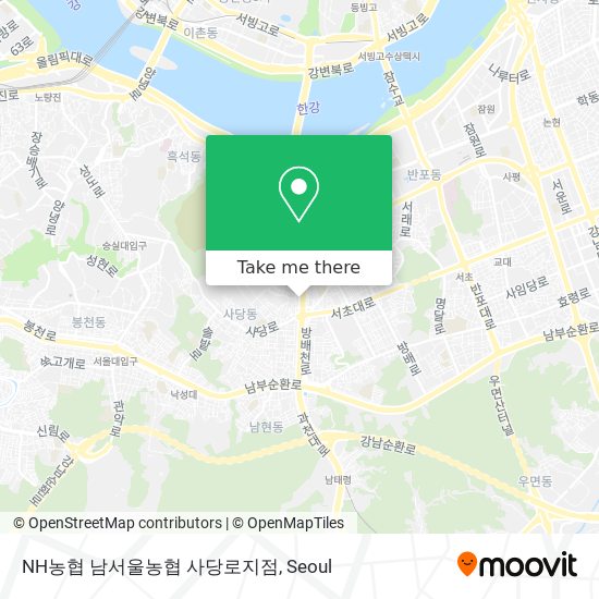 NH농협 남서울농협 사당로지점 map