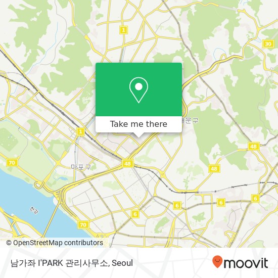 남가좌 I'PARK 관리사무소 map