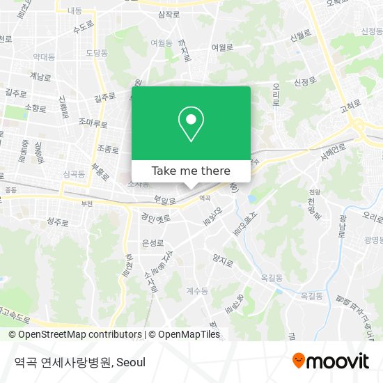 역곡 연세사랑병원 map