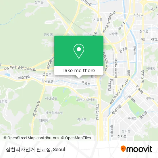 삼천리자전거 판교점 map