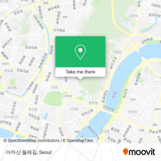 아차산 둘레길 map