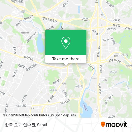 한국 요가 연수원 map