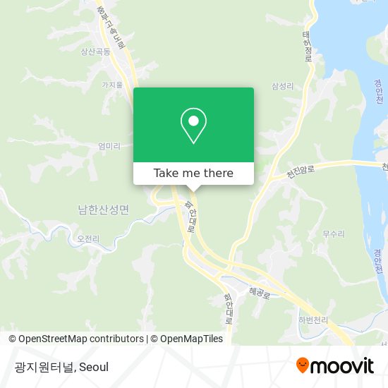 광지원터널 map