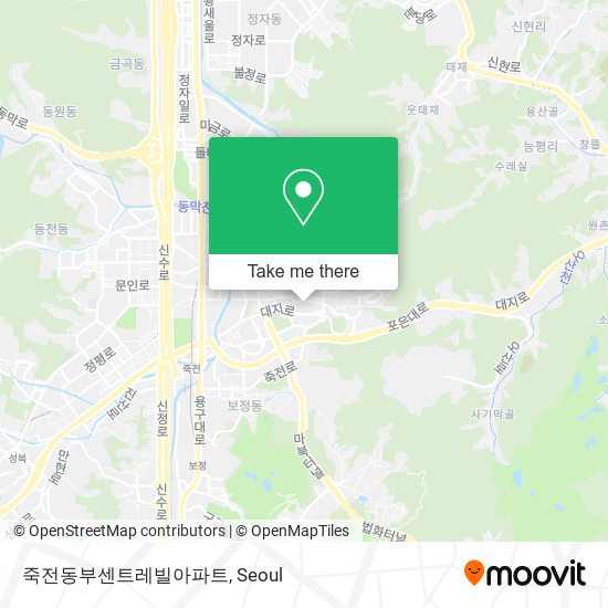 죽전동부센트레빌아파트 map