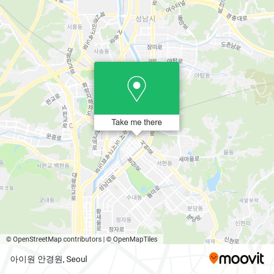 아이원 안경원 map