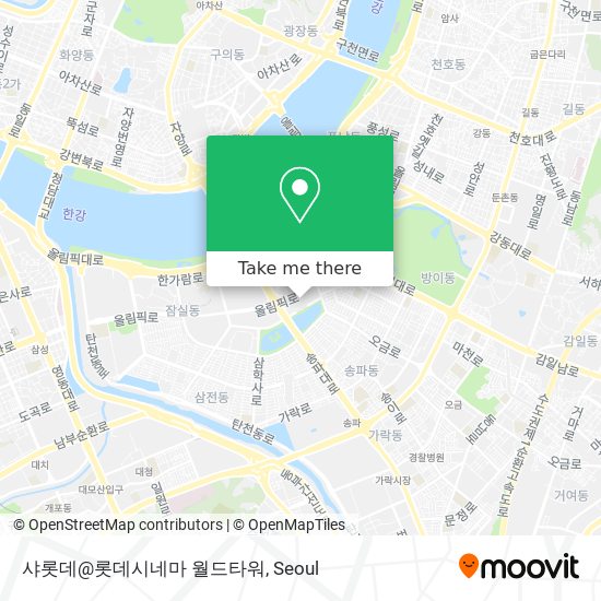 샤롯데@롯데시네마 월드타워 map