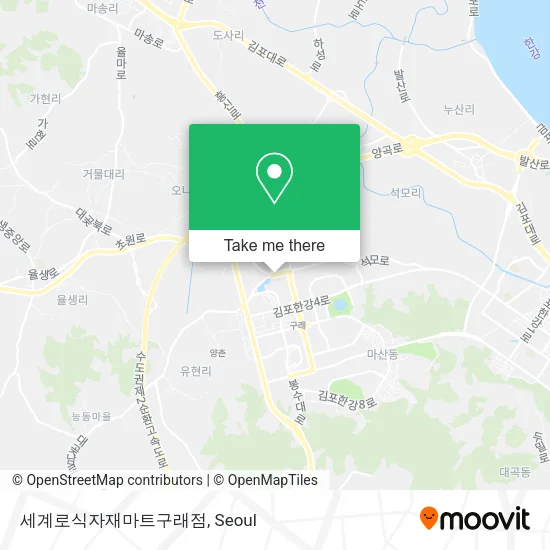 세계로식자재마트구래점 map