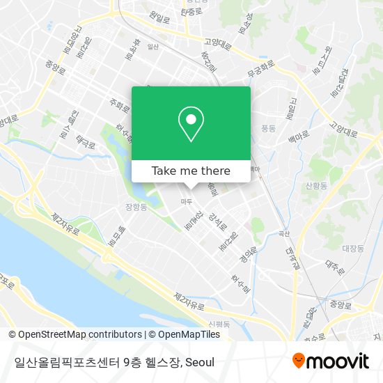 일산올림픽포츠센터 9층 헬스장 map
